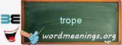 WordMeaning blackboard for trope